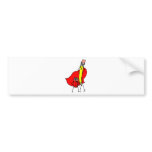 Pencil Man and Eraser Boy bumper stickers
