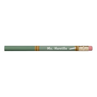 Pencil Personalized for Teacher Chalkboard Chalk