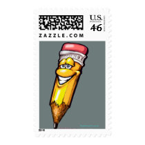Pencil Postage Stamp