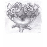 Pencil Sketch of Flowers in a Vase