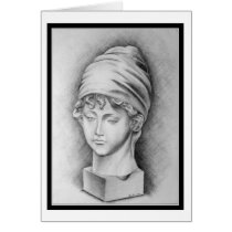 Pencil Sketch of Woman (Card)