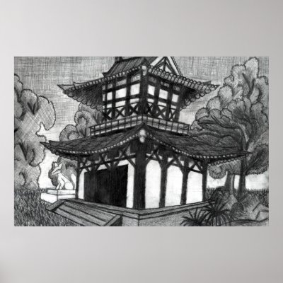 pagoda sketches