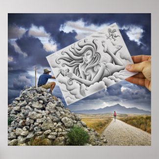 Pencil Vs Camera - Goddess Posters