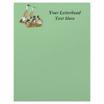 Penciled Runner Duck Family Customized Letterhead
