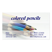 pencils business card