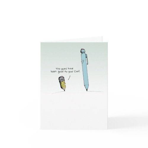 Pencils Cartoon card