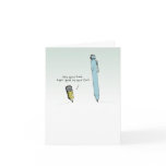 Pencils Cartoon Cards