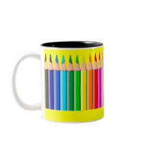 Pencils - Customized Two-Tone Mug by myhome71 Pencils - Customized Two-Tone Mug