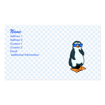Penelope Penguin Business Card Template