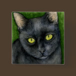 Penelope The Lucky Black Cat Button buttons