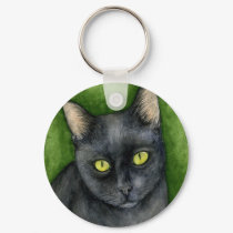 Penelope - The Lucky Black Cat Keychain