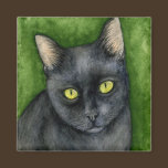 Penelope - The Lucky Black Cat Magnet magnets