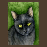 Penelope - The Lucky Black Cat Print posters