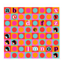 Pengi KIDZ "Demi" alphabet wall poster posters