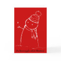 PengiHoliday wishing snowman card by dhumaigobae PengiHoliday wishing snowman card