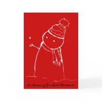 PengiHoliday wishing snowman card