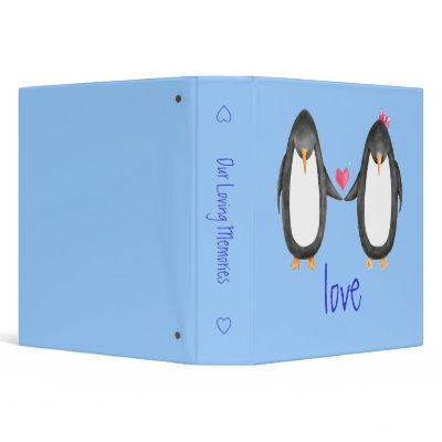 Pengin Luv 3 Ring Binder
