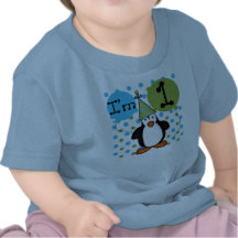 Penguin 1st Birthday T Shirt