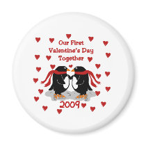 Penguin 1st Valentines Day 2009 magnets by valentinesday Penguin 1st Valentines Day 2009 magnets