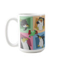 Penguin 4 Squares Mug by adrianropp Penguin 4 Squares Mug