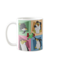 Penguin 4 Squares Mug