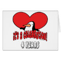 Penguin 4 Year Celebration cards by DesignsOutOfMind Penguin 4 Year Celebration cards
