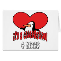Penguin 4 Year Celebration cards
