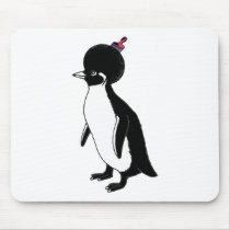 Penguin Afro Mouse Pads