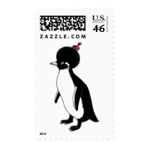 Penguin Afro Stamps