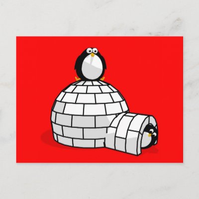 penguin and igloo