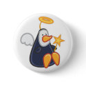 Penguin Angel buttons by pixelholic Penguin Angel buttons
