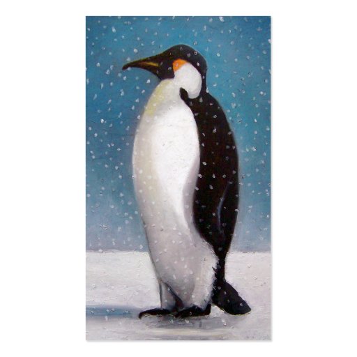 PENGUIN ART REFRIGERATION BUSINESS BUSINESS CARD Zazzle