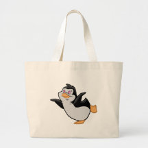 Penguin Ballet Canvas Bag