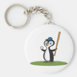 Penguin Baseball Keychain
