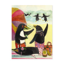 Penguin Beach Postcard