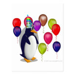 Penguin  Birthday Party Postcard