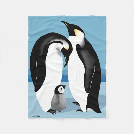 fluffy penguin blanket