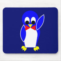 Penguin - Blue mousepads by lonvig Penguin - Blue mousepads