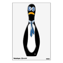 Penguin Bowling Pin - Albert (Wall Decal)