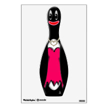 Penguin Bowling Pin - Irma (Wall Decal)