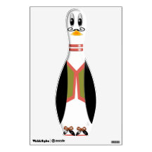 Penguin Bowling Pin - Pierre (Wall Decal)