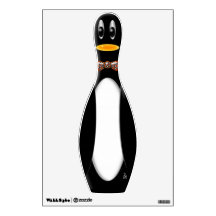 Penguin Bowling Pin - Wilbur (Wall Decal)
