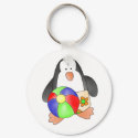 Penguin Boys Swim Keychain by toddlersplace Penguin Boys Swim Keychain