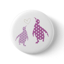 penguin button purple
