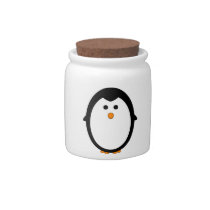 Penguin candy jars