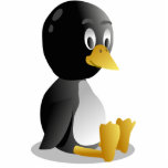 Penguin cartoon acrylic cut out