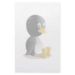 Penguin cartoon stationery design