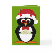 Penguin Christmas Card by audrart Penguin Christmas Card