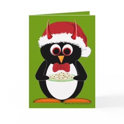 Penguin Christmas Card