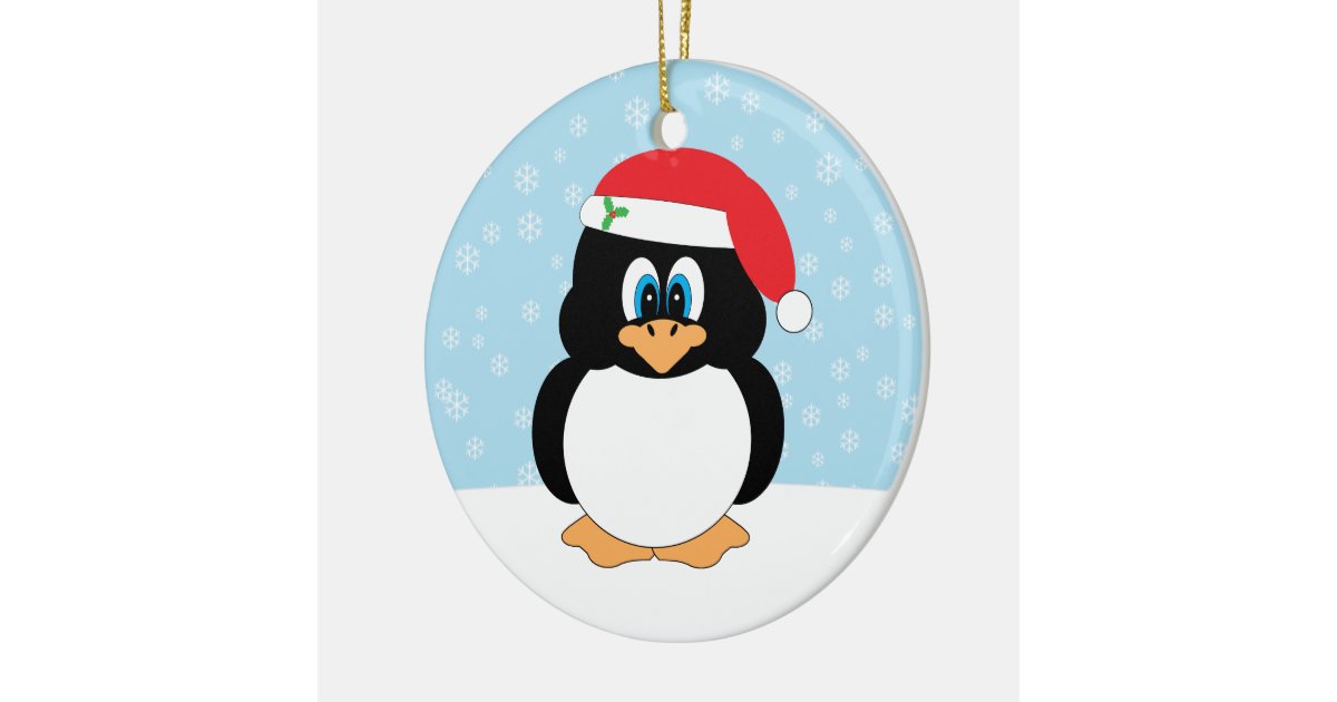 Penguin Christmas Ornament Zazzle